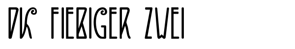 DK Fiebiger Zwei font preview